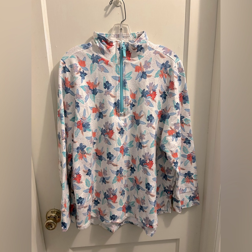 VERA BRADLEY women’s quarter‎ zip pullover xxl excellent